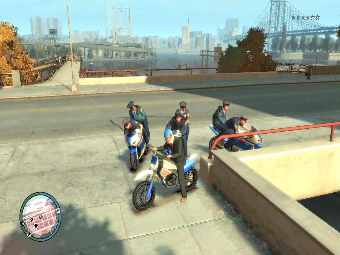 Download GTA IV Cop Cars Changed To Bike v1.0 for GTA 4