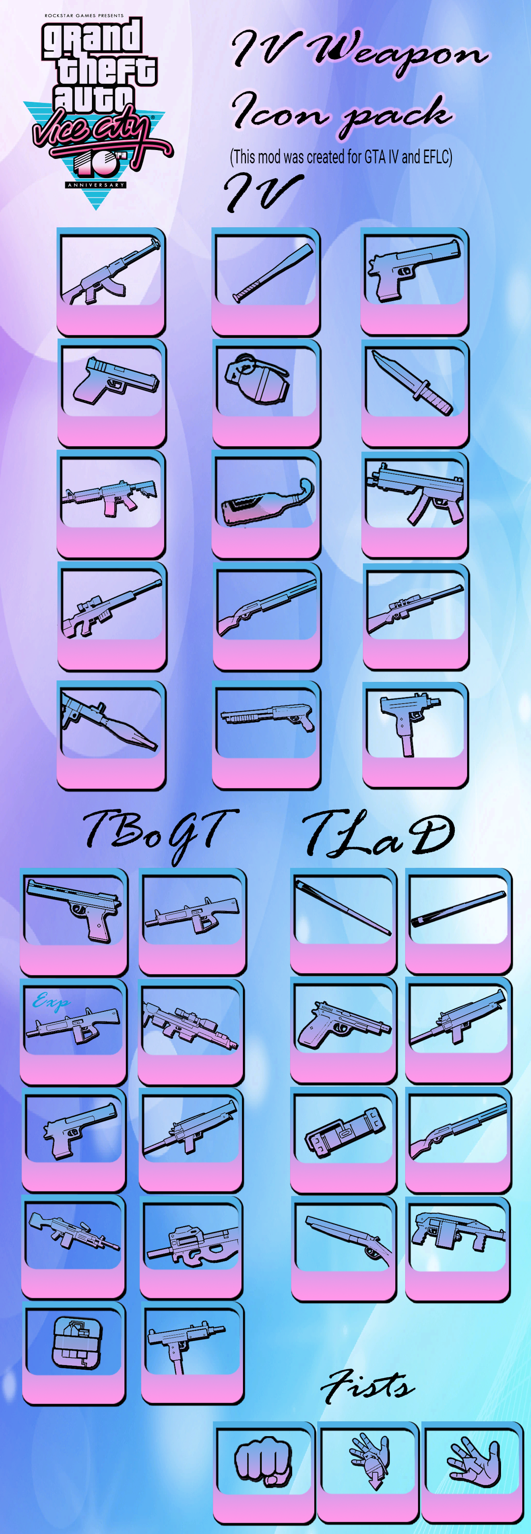 gta vice city map weapons